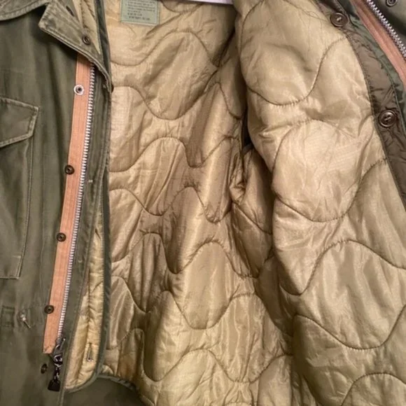 SOLD 90s Rugged Military Field Jacket w/ Liner - Picture 3 of 11